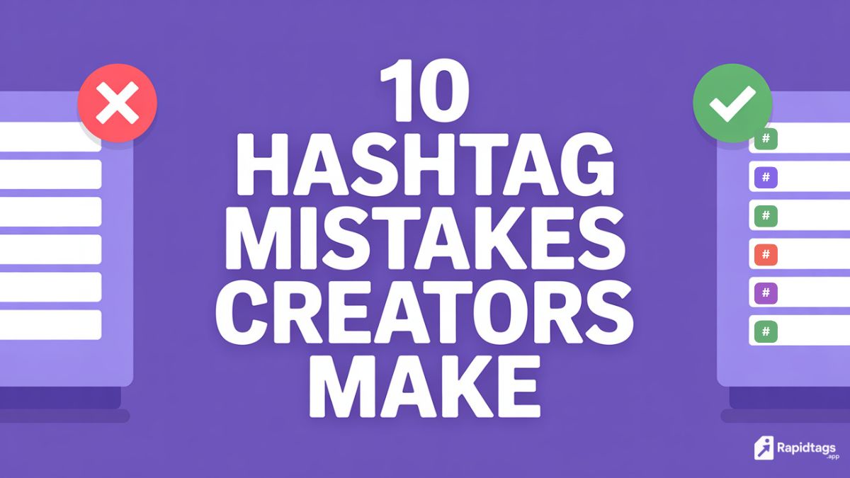 10 Common Hashtag Mistakes Creators Make (And What to Do Instead)